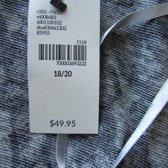 New Women’s Lane Bryant Open Front Long Lace Imitation Print Open Cardigan 18/20 - Picture 9 of 9